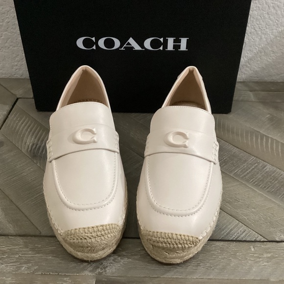 COACH Women's Camilla Logo Espadrille Flat Loafers, size 9 - Picture 1 of 12
